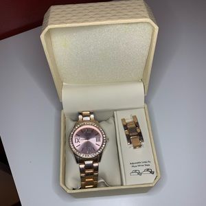 Ellen Tracy Rose Gold Watch